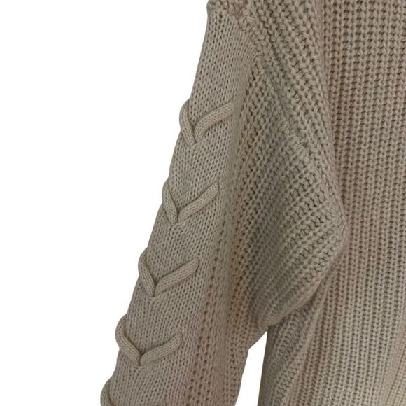 Vero Moda Women’s Medium Cowl Neck Sweater | Cream with Side Ties - Picture 5 of 5